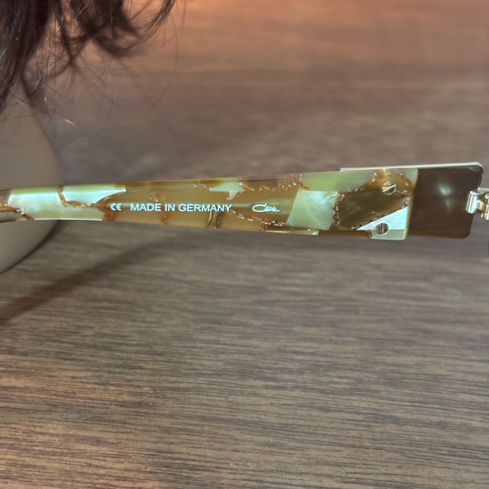 Cazal Vintage Model 9041 Gold and Brown Sunglasses Stylish Made in Germany - Picture 7 of 14